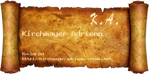 Kirchmayer Adrienn névjegykártya